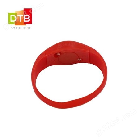 DTB 高频 rfid nfc硅胶入场腕带 震动感应助威手环 LED发光腕带
