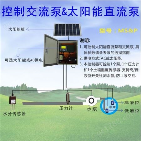MS&P-C泵控制器水泵控制系统太阳能水泵灌溉控制器