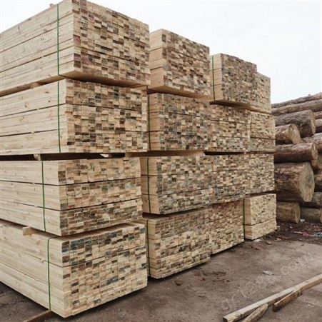 进口建筑木方 进口白松花旗辐射建筑木材 日照禄森木材生产厂家供应