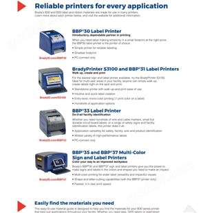 BRADY贝迪 BBP35图像标签打印机，电力标识，工业设备标签