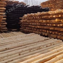 盛金源  生产 9米木杆 D13 通讯油木杆  防腐线杆 油炸杆 电力木杆  木杆厂家 6-10米 抱箍
