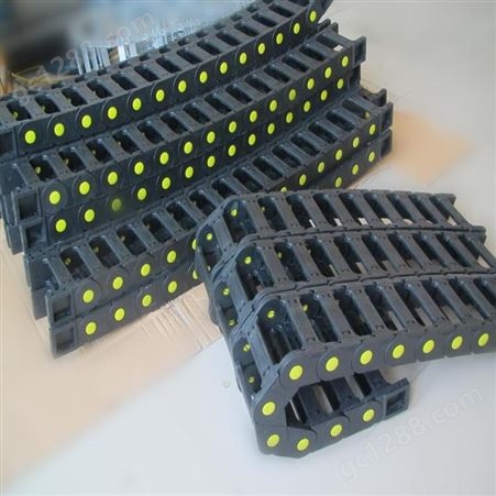 增强尼龙塑料拖链 加强内高25桥式 电缆线槽 机床拖链 包邮