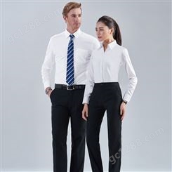 男女款行政商务衬衣订制企业工作服衬衫定做白领职业正装团体定制