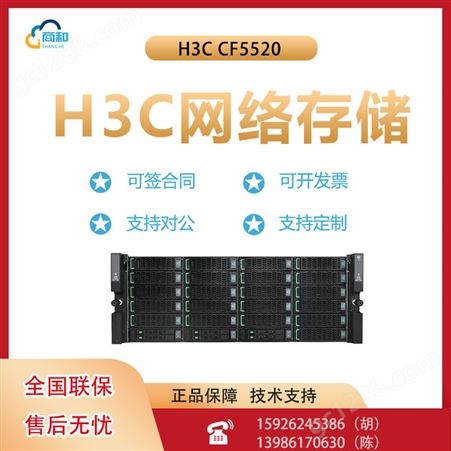 H3C CF5520全闪存储 机架式服务器主机 文件存储ERP数据库服务器