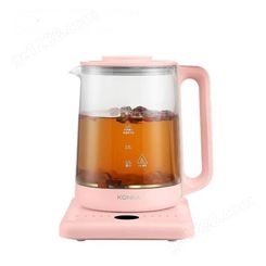 康佳(KONKA)家用养生壶1.5L 煮茶器 煮茶壶 高硼硅玻璃 冲牛奶 KHK-1580