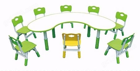 塑料月亮桌 可调节桌椅 升降桌椅 幼儿园桌椅 儿童桌 幼儿桌