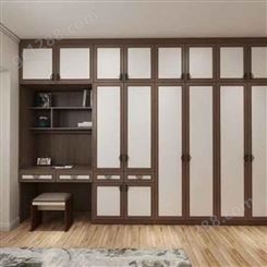 重庆全屋定制家具 科斯特 款式现代轻奢 嵌入式实木衣柜