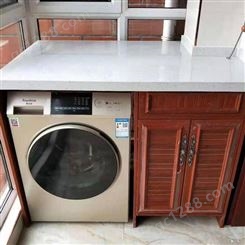 玉涛 铝合金阳台洗衣机柜厂家定制 全铝阳台洗衣机柜