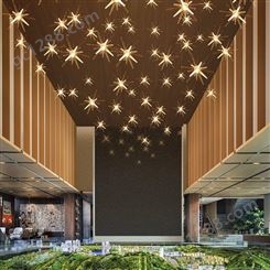 售楼部沙盘满天星吊灯2022年新款餐厅艺术创意非标工程灯具定制