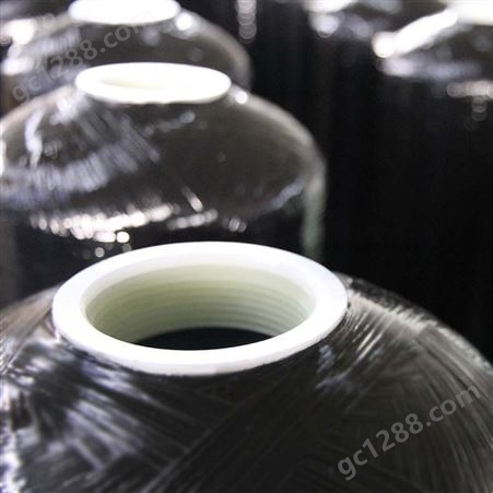 开能华宇1252玻璃钢黑色罐子1354水处理树脂罐石英砂活性炭罐子