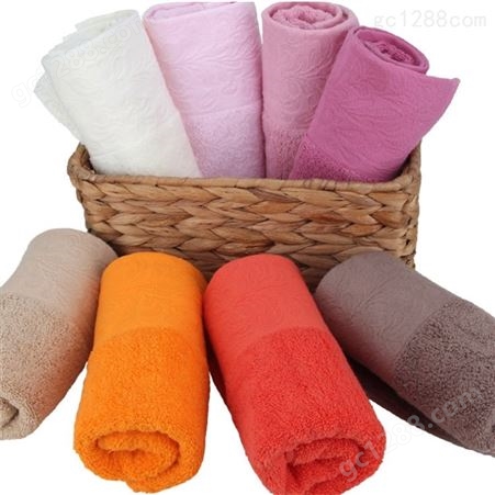 红素宽锻毛巾 免费设计logo 500条起订不单独零售