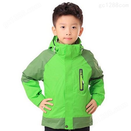 新款儿童 男女时尚两件套三合一防风防水保暖冲锋衣 可定制LOGO